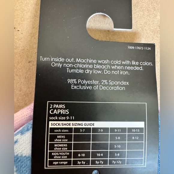 NWT Stitch and Angel Ankle Socks (2 pairs) with Bling. Size 5-10 - Picture 4 of 5